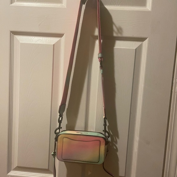 MARC JACOBS Snapshot Shoulder Bag PVC Multi pastel color Crossbody Bag - Picture 3 of 13